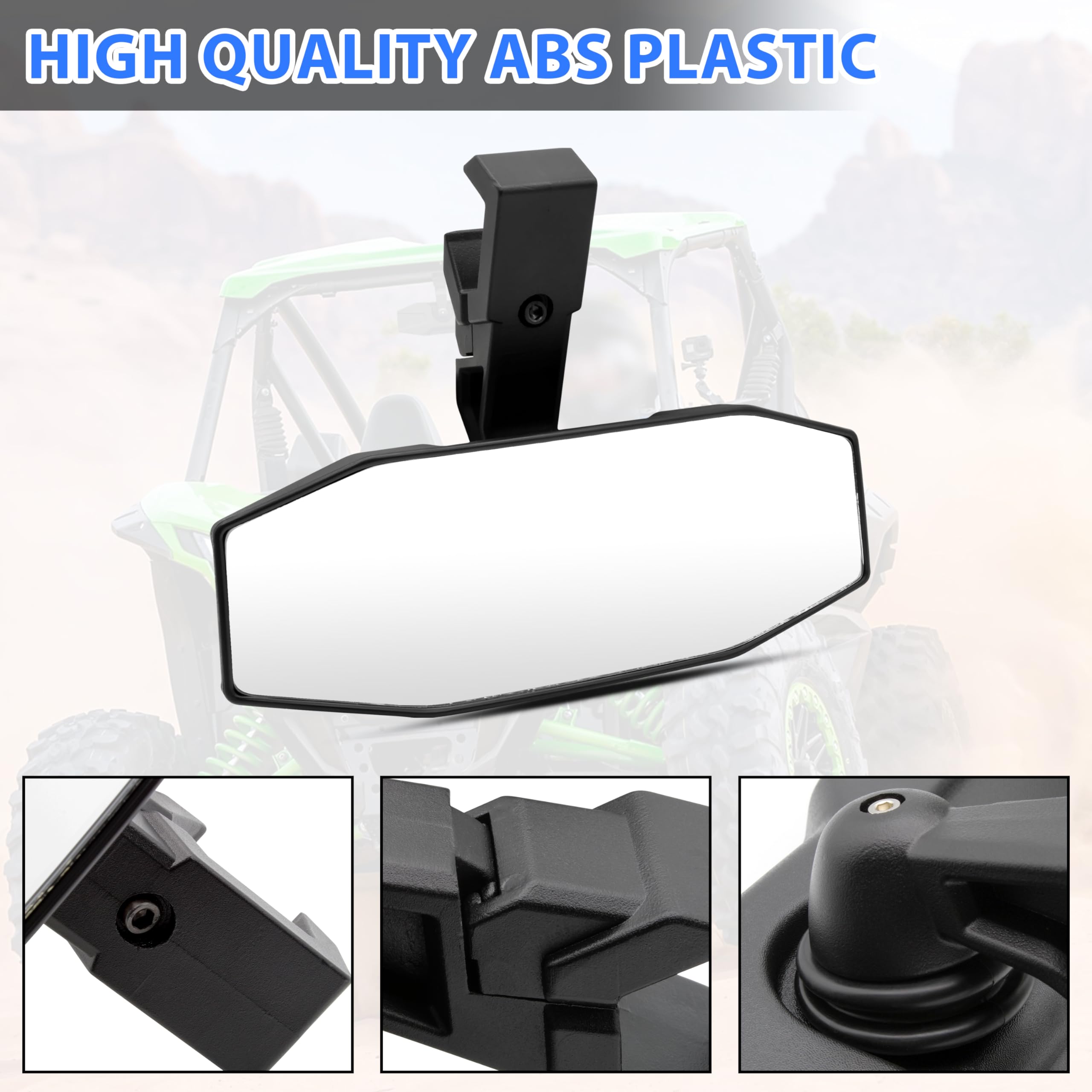 Amazon.com: SAUTVS Center Rearview Mirror for Kawasaki Teryx KRX